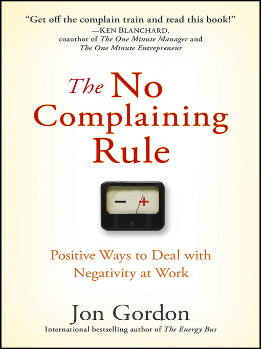 Cover image for The No Complaining Rule